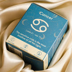 Cancer Zodiac Manifestation Candle with gift ready packaging box for intuition and emotional healing.