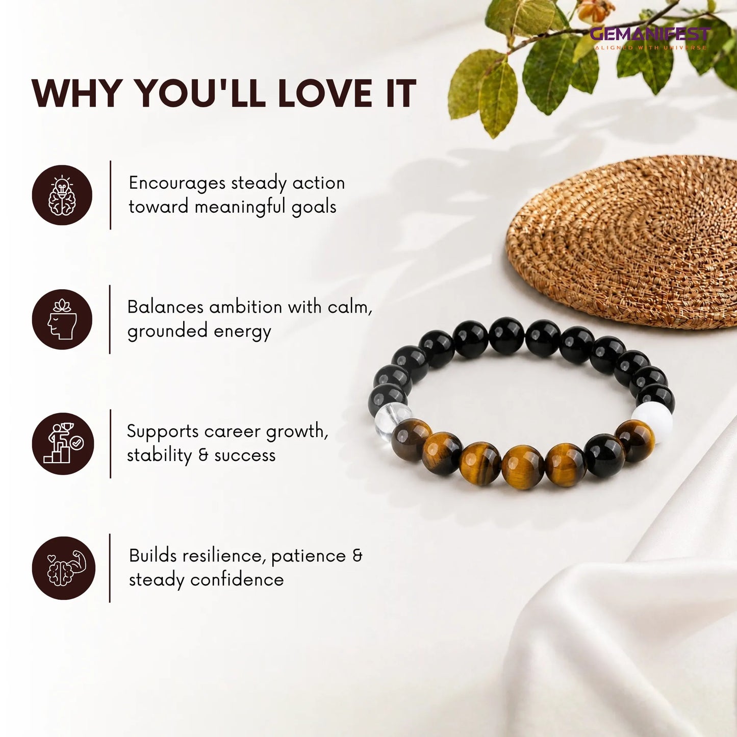 Capricorn Zodiac Bracelet for Focus, Strength and Growth