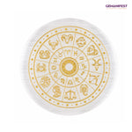 Celestial Zodiac Selenite Charging Plate for Self-Alignment