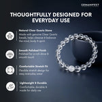 Clear Quartz Bracelet for Clarity, Focus & Manifestation