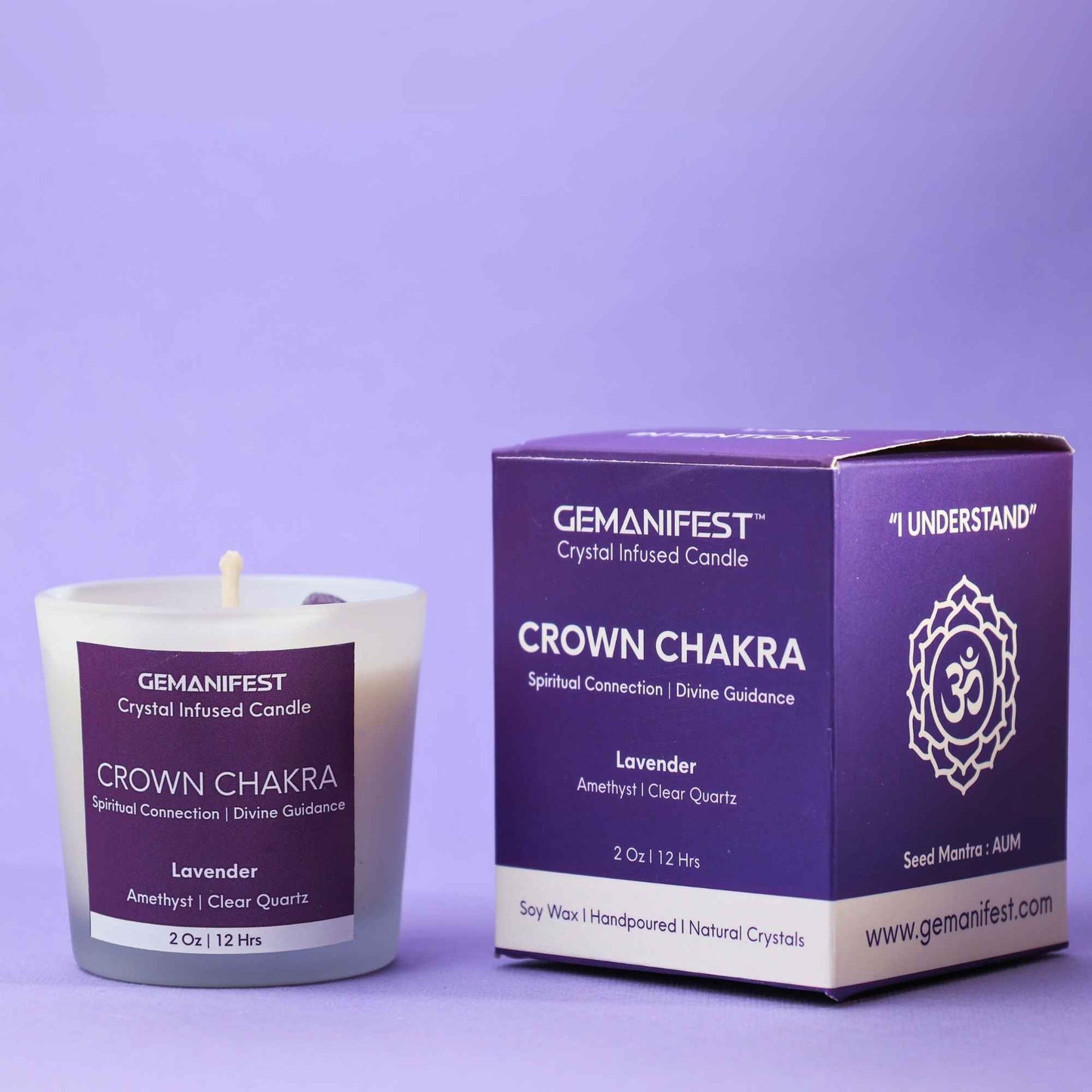Crown Chakra Healing Candle