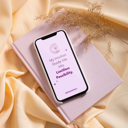 My Intuition Guides Me to Limitless Possibilities – iPhone Wallpaper