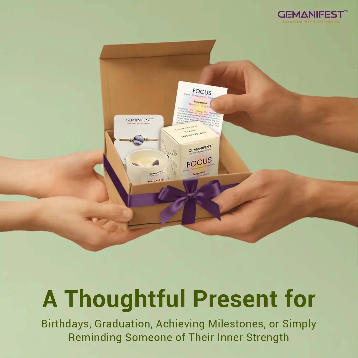 Focus Manifestation Candle for Clarity & Concentration