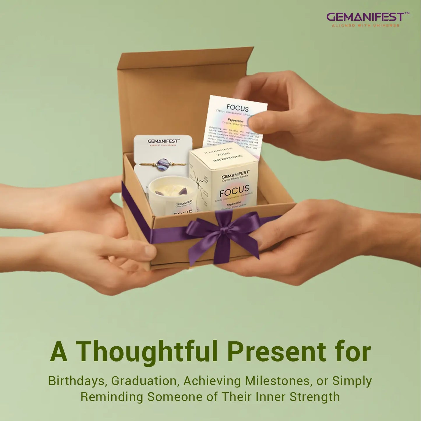 Focus Manifestation Candle for Clarity & Concentration