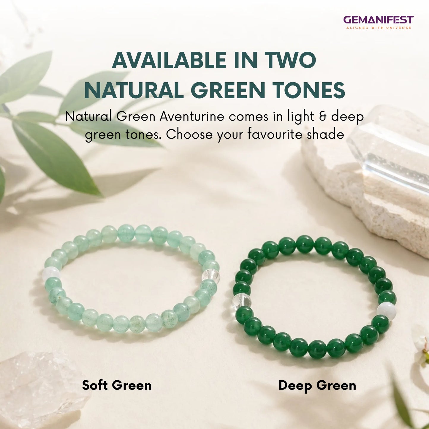 Green Aventurine Bracelet for Career Growth & Luck