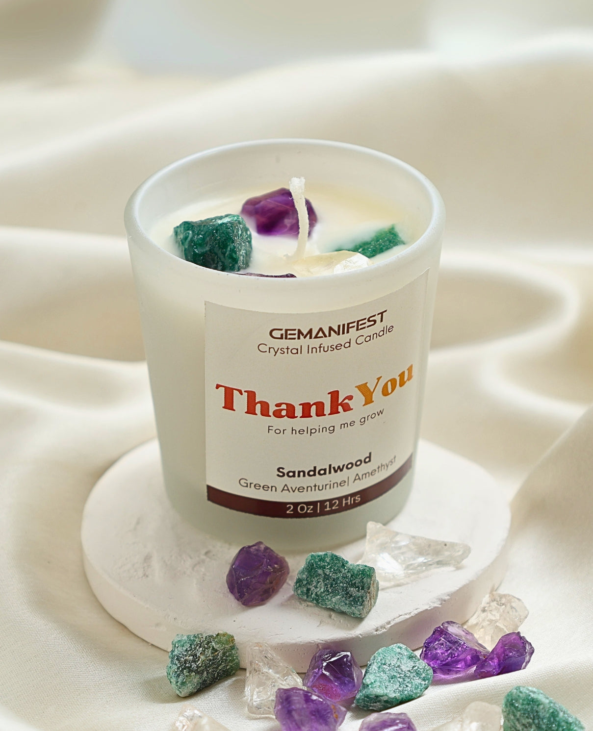 Attract abundance & positivity with gratitude crystals & daily affirmations
