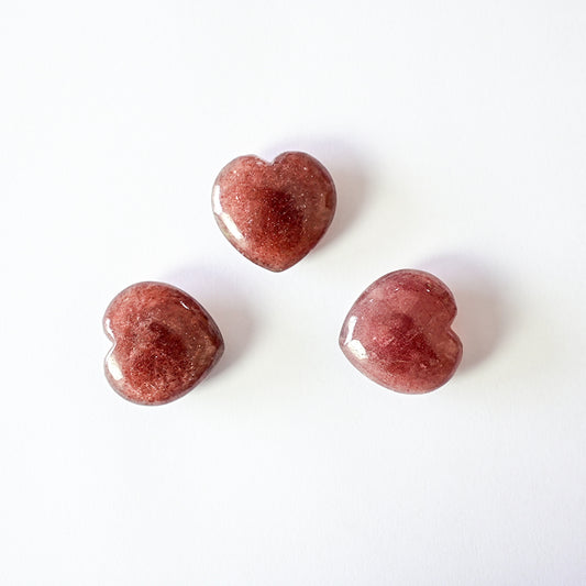 Strawberry Quartz Heart | Attract Love and Luck