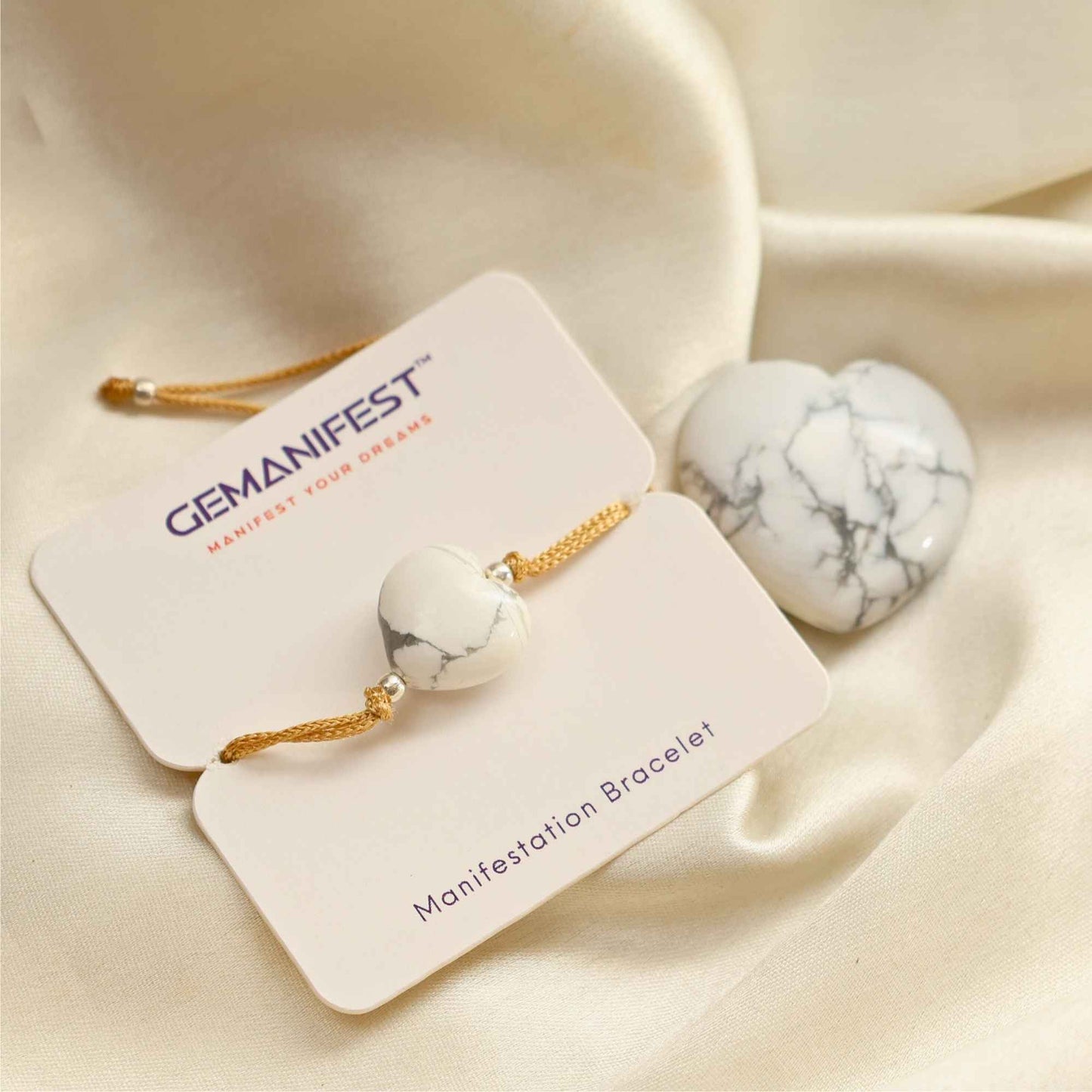 Howlite Heart Gift Set