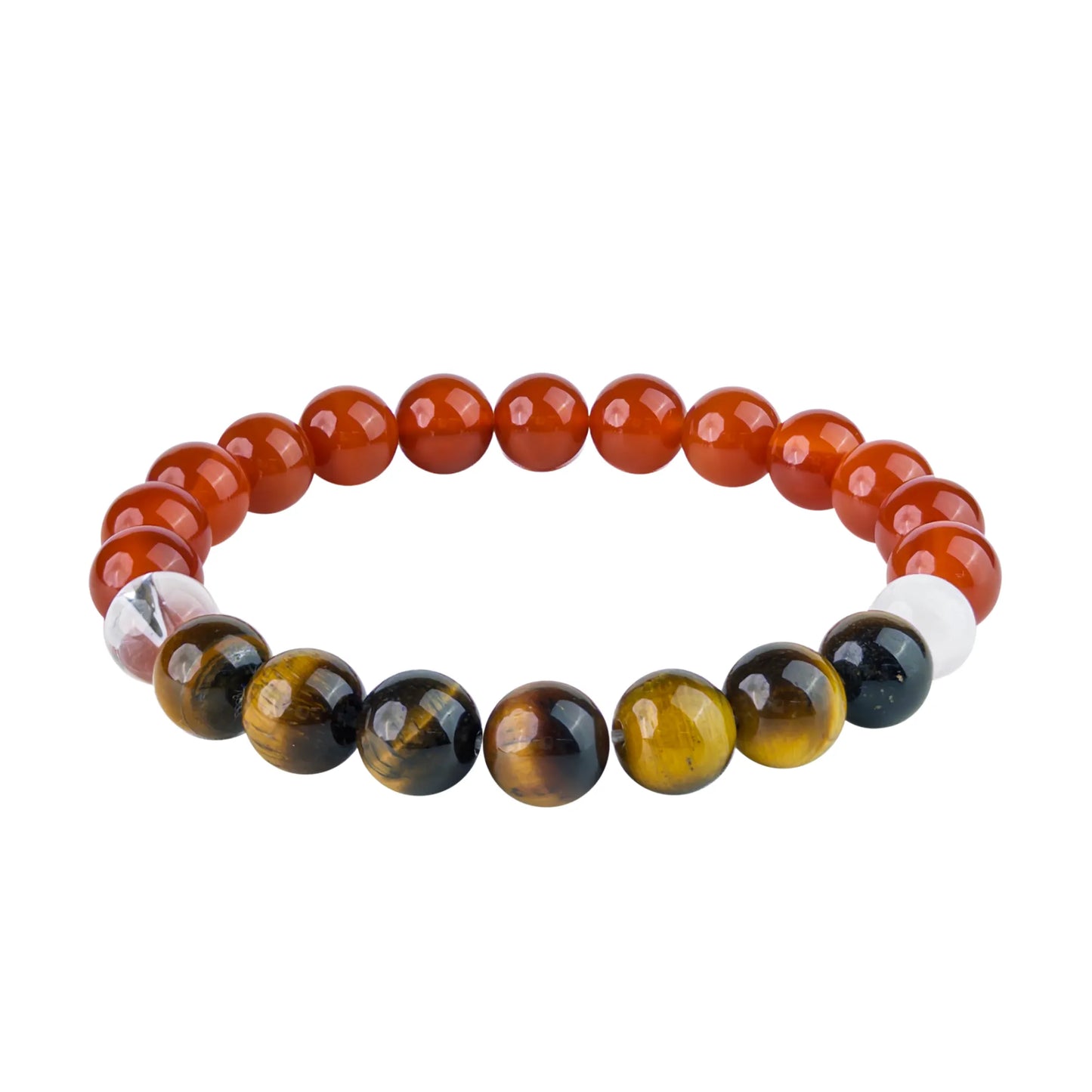 Leo Zodiac Bracelet – Carnelian & Tiger’s Eye for Confidence