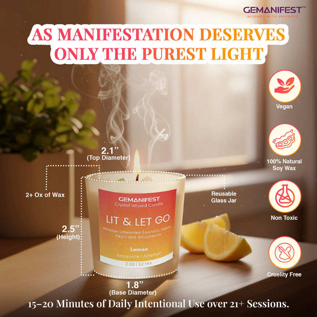 Lit & Let Go Candle – Reset, Release, and Renew Your Energy
