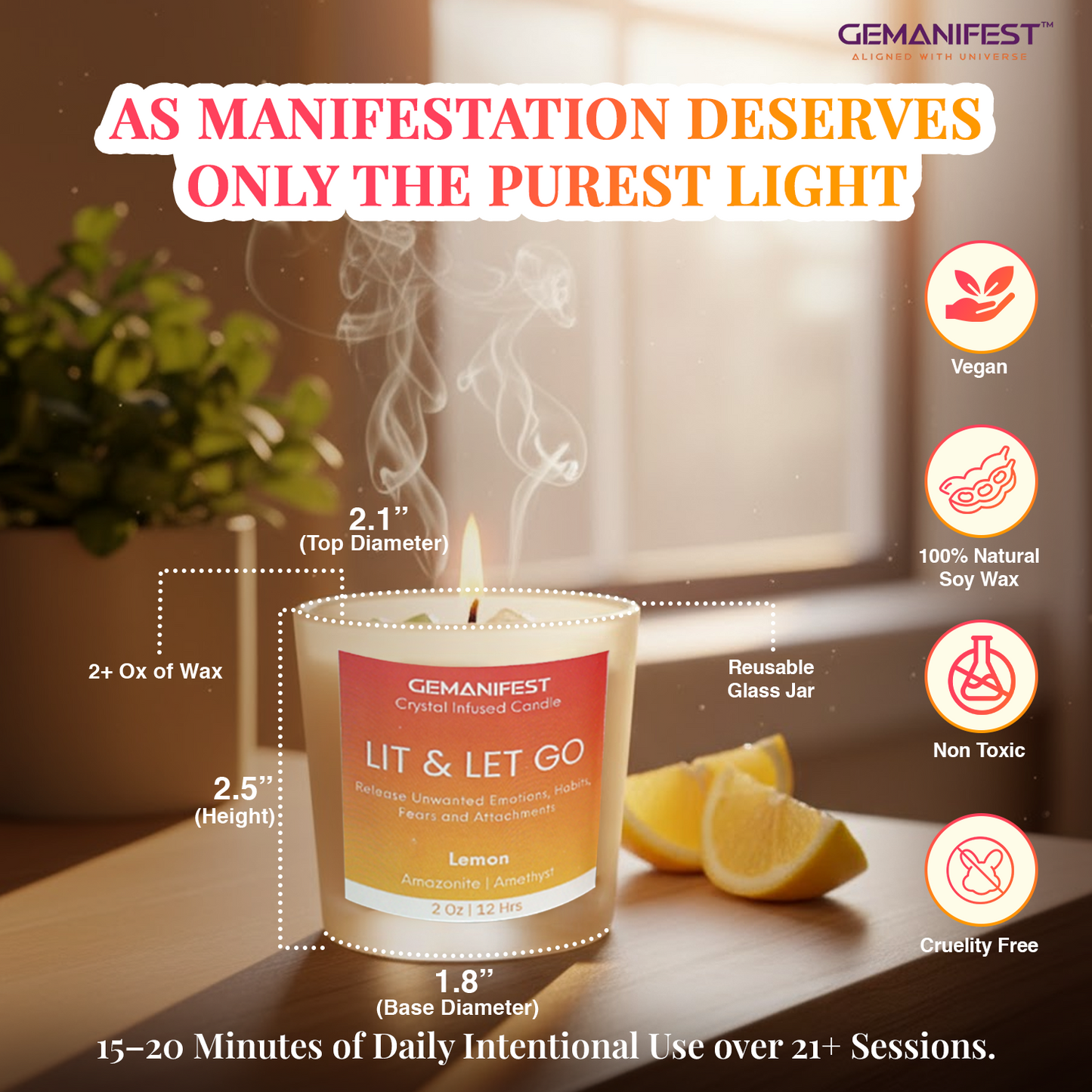 Lit & Let Go Candle – Reset, Release, and Renew Your Energy