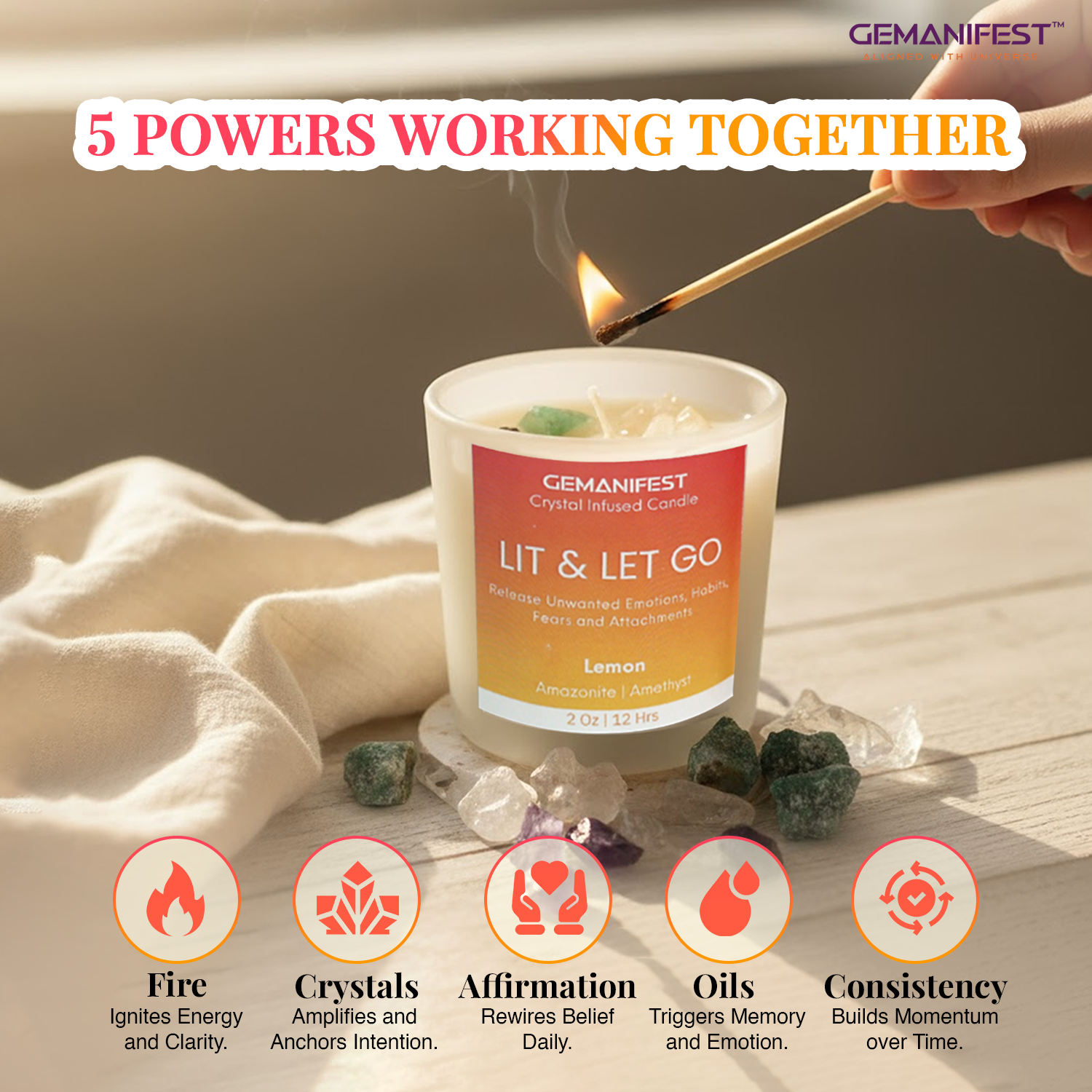 Lit & Let Go Candle – Reset, Release, and Renew Your Energy