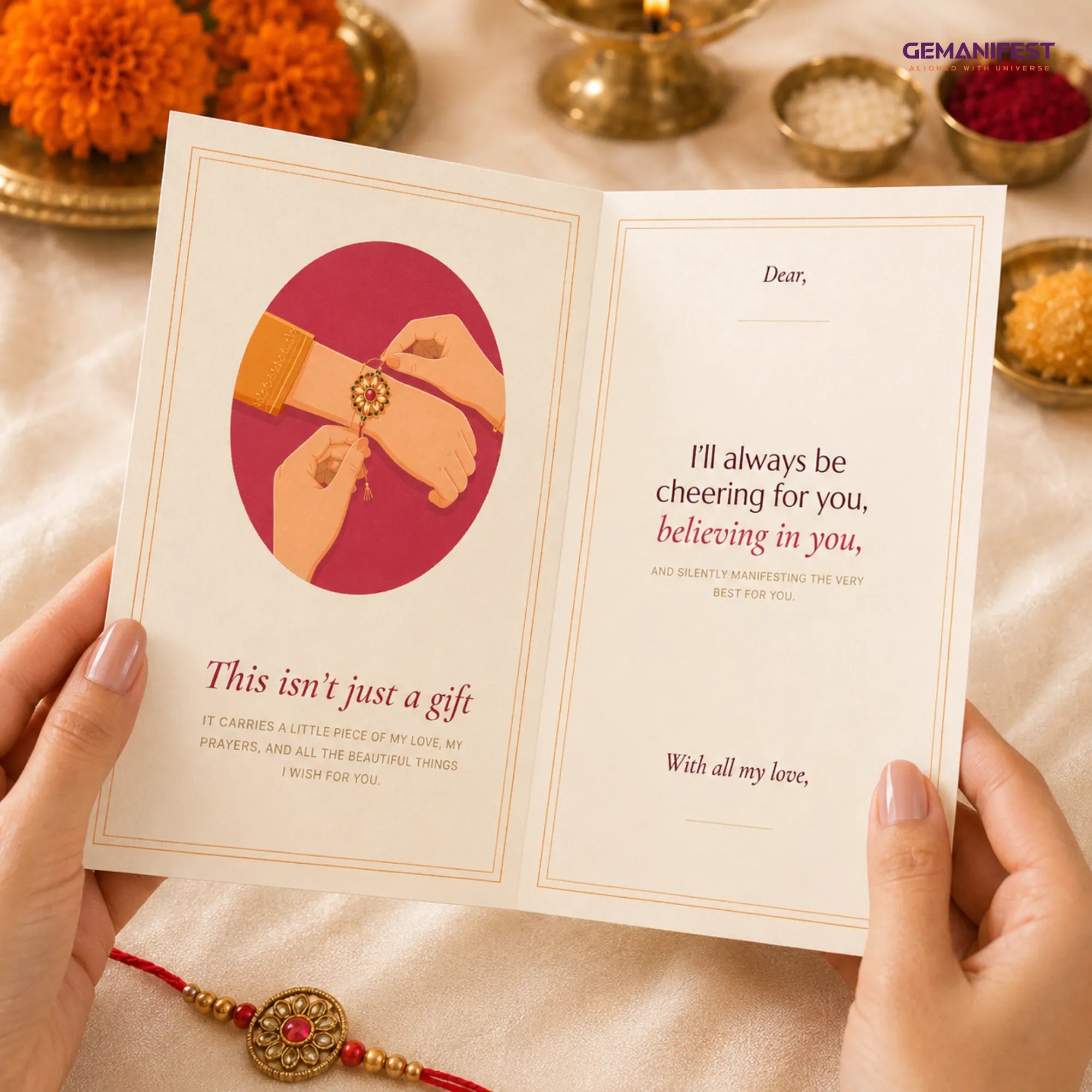 Raksha Bandhan Greeting Card | May Everything You’re Manifesting Find You