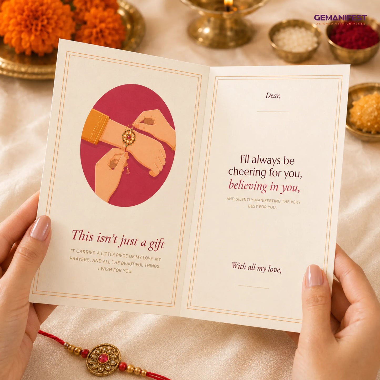 Raksha Bandhan Greeting Card | May Everything You’re Manifesting Find You