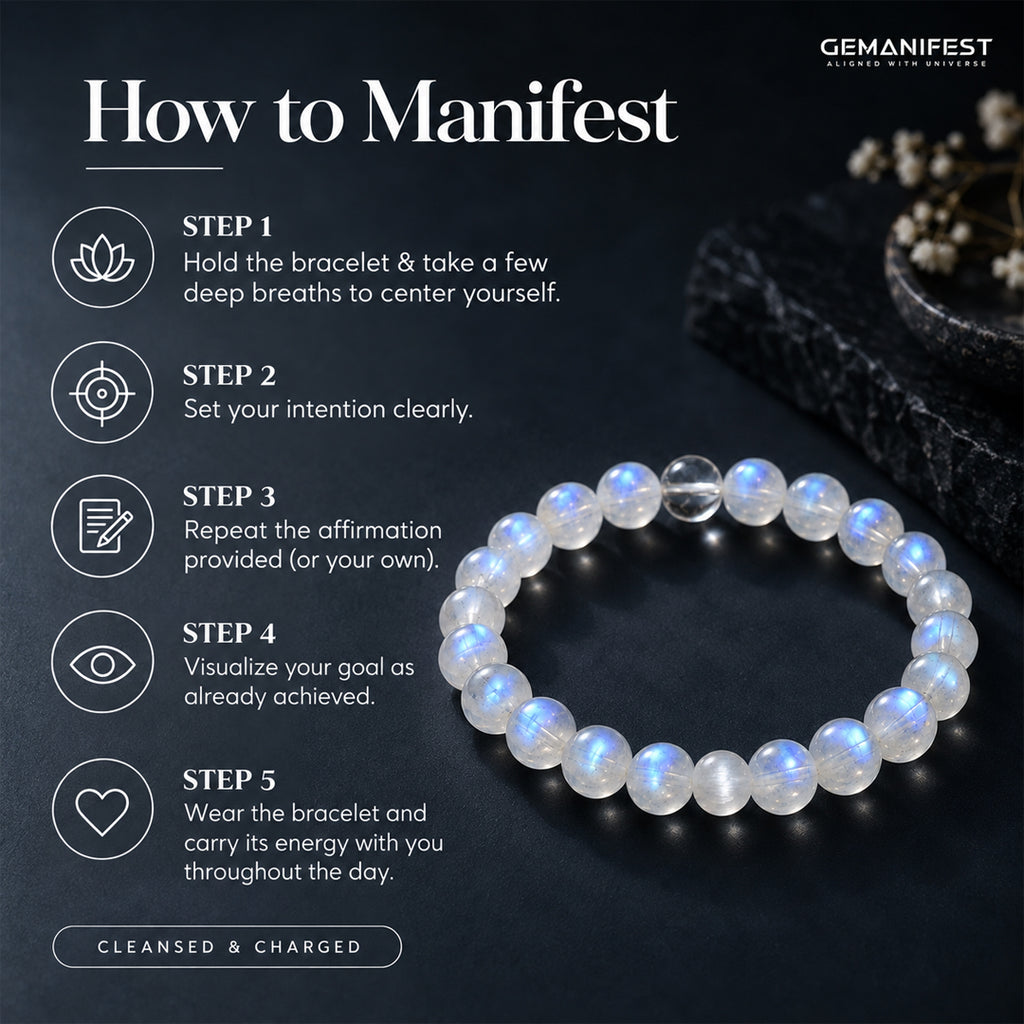 Moonstone Manifestation Bracelet