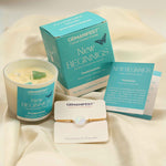 New Beginnings Manifestation Candle with full kit set for Fresh Starts, Renewal, and Endless Possibilities.
