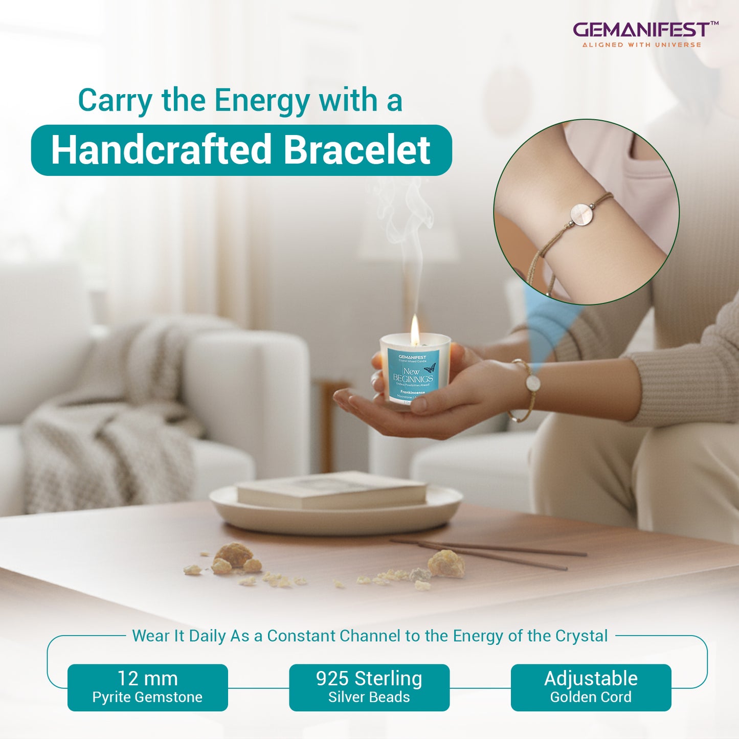 New Beginnings Manifestation Candle – Renewal & Fresh Starts