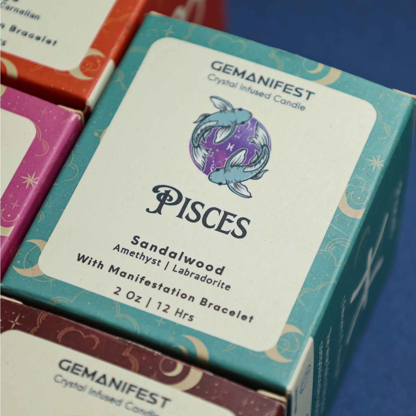Pisces Zodiac Manifestation Candle