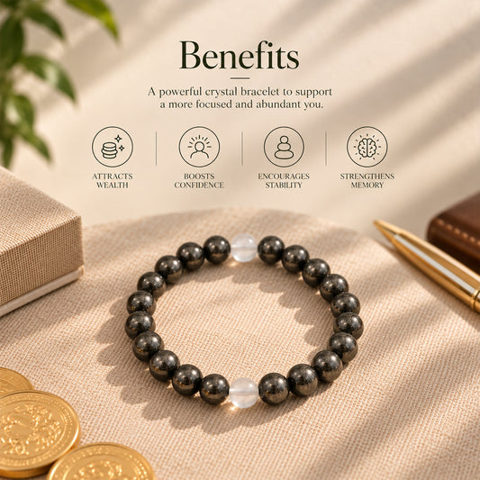 Attract Wealth, Success & Confidence – Pyrite Bracelet