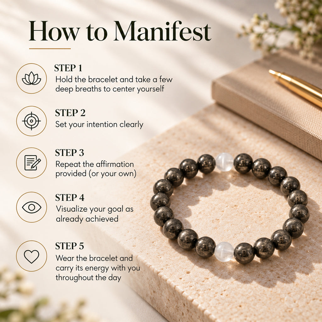 Attract Wealth, Success & Confidence – Pyrite Bracelet