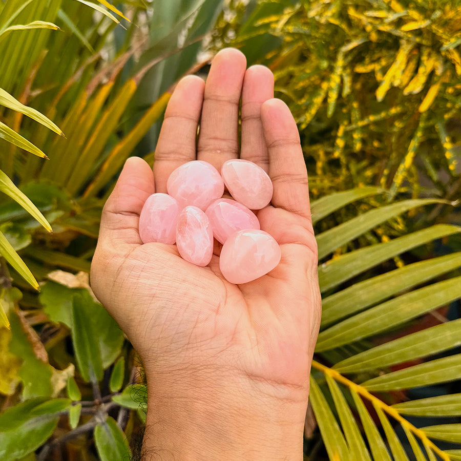 Rose Quartz Tumbled Stone 1