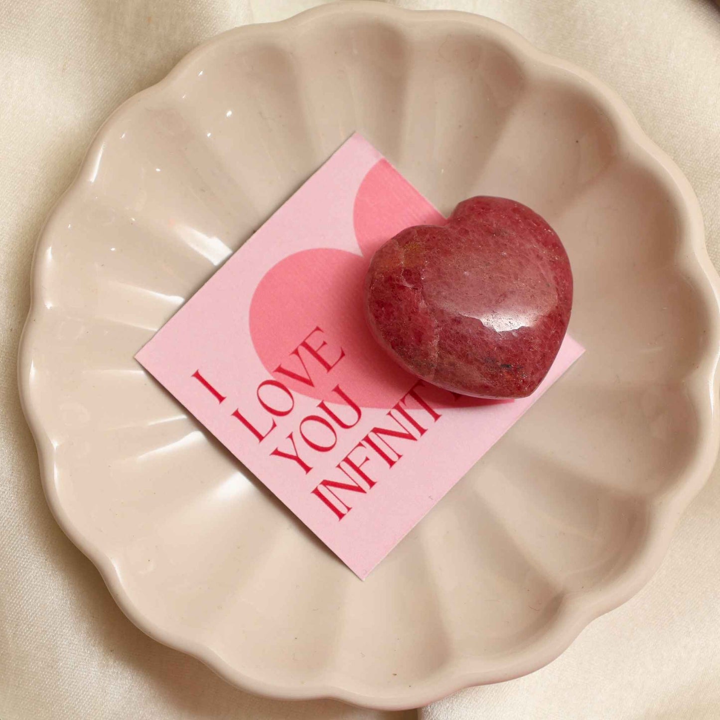 Rhodonite Heart Gift Set