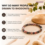 Rhodonite Bracelet for Love, Healing & Forgiveness