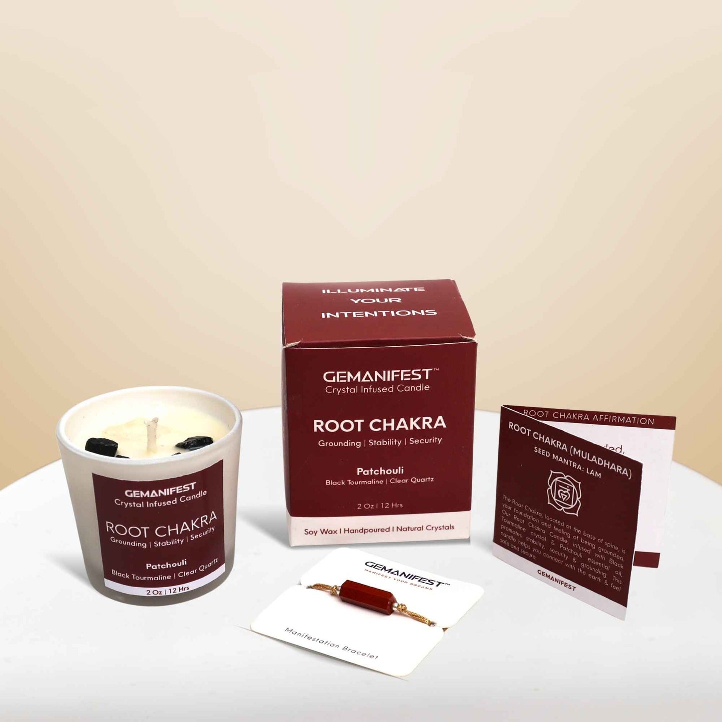 Root Chakra Healing Candle