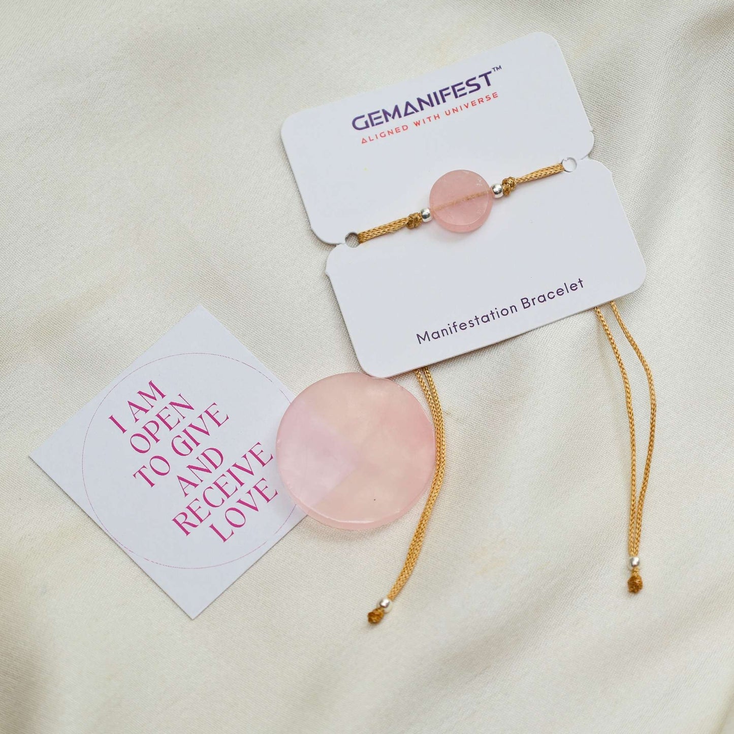 Rose Quartz Coin | Unconditional Love Connection