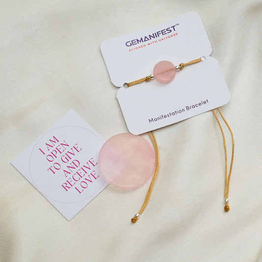 Rose Quartz Coin | Unconditional Love Connection