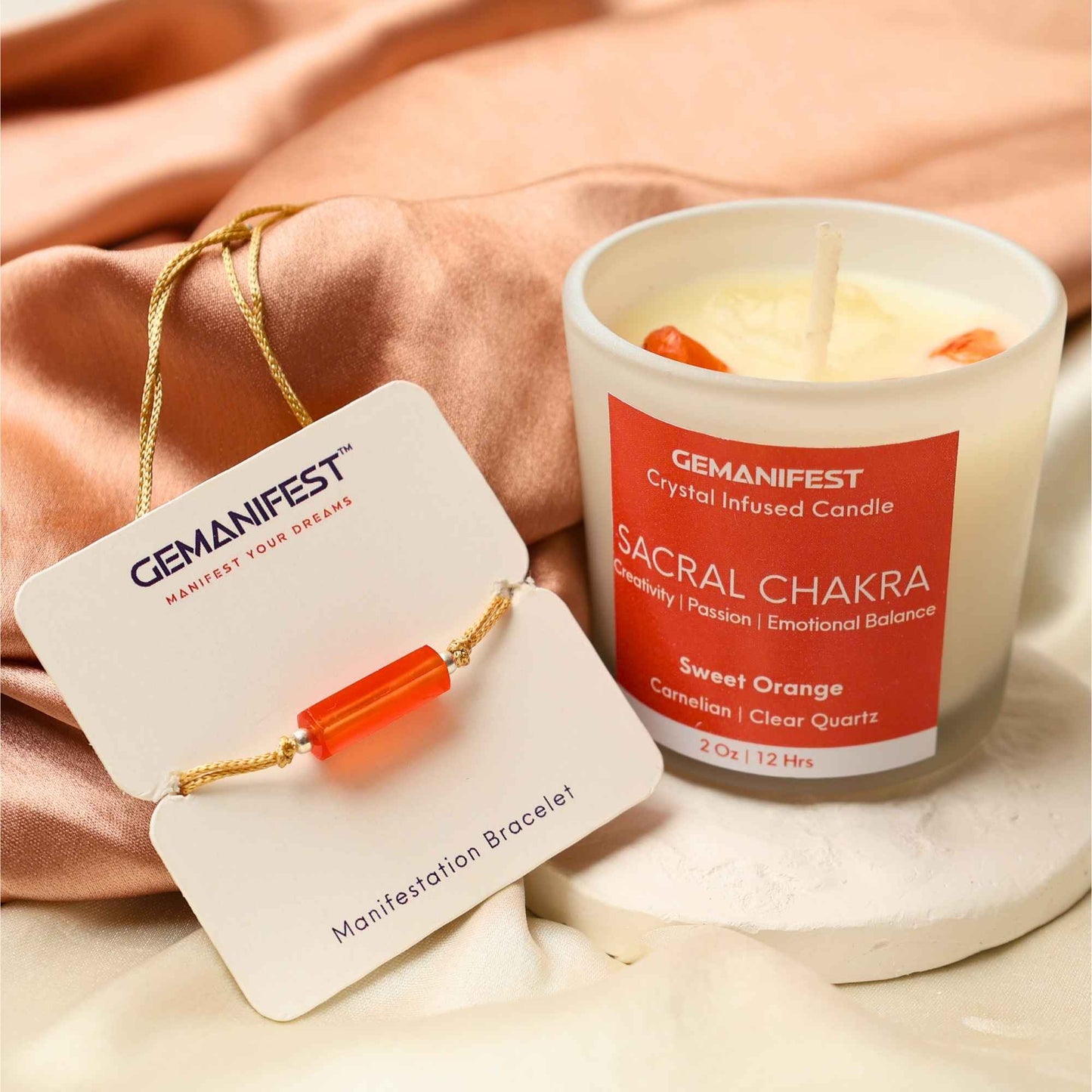 Sacral Chakra Healing Candle