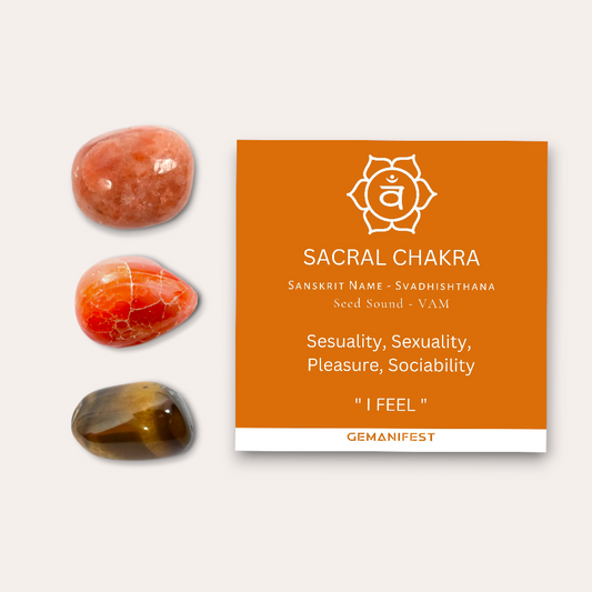 Sacral Chakra Crystal Set
