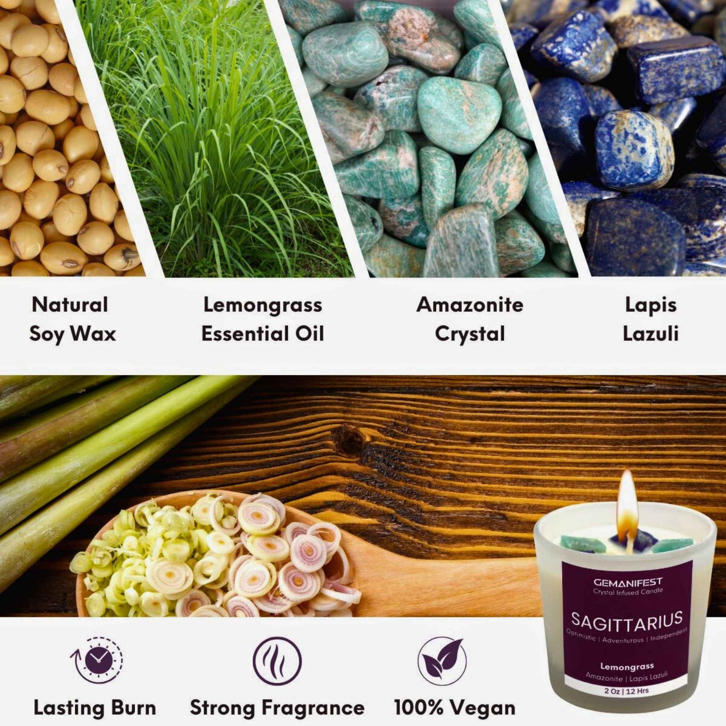 Sagittarius Zodiac Manifestation Candle