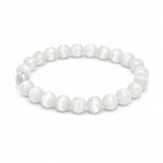 Natural Selenite Bracelet for Calmness & Energy Cleansing