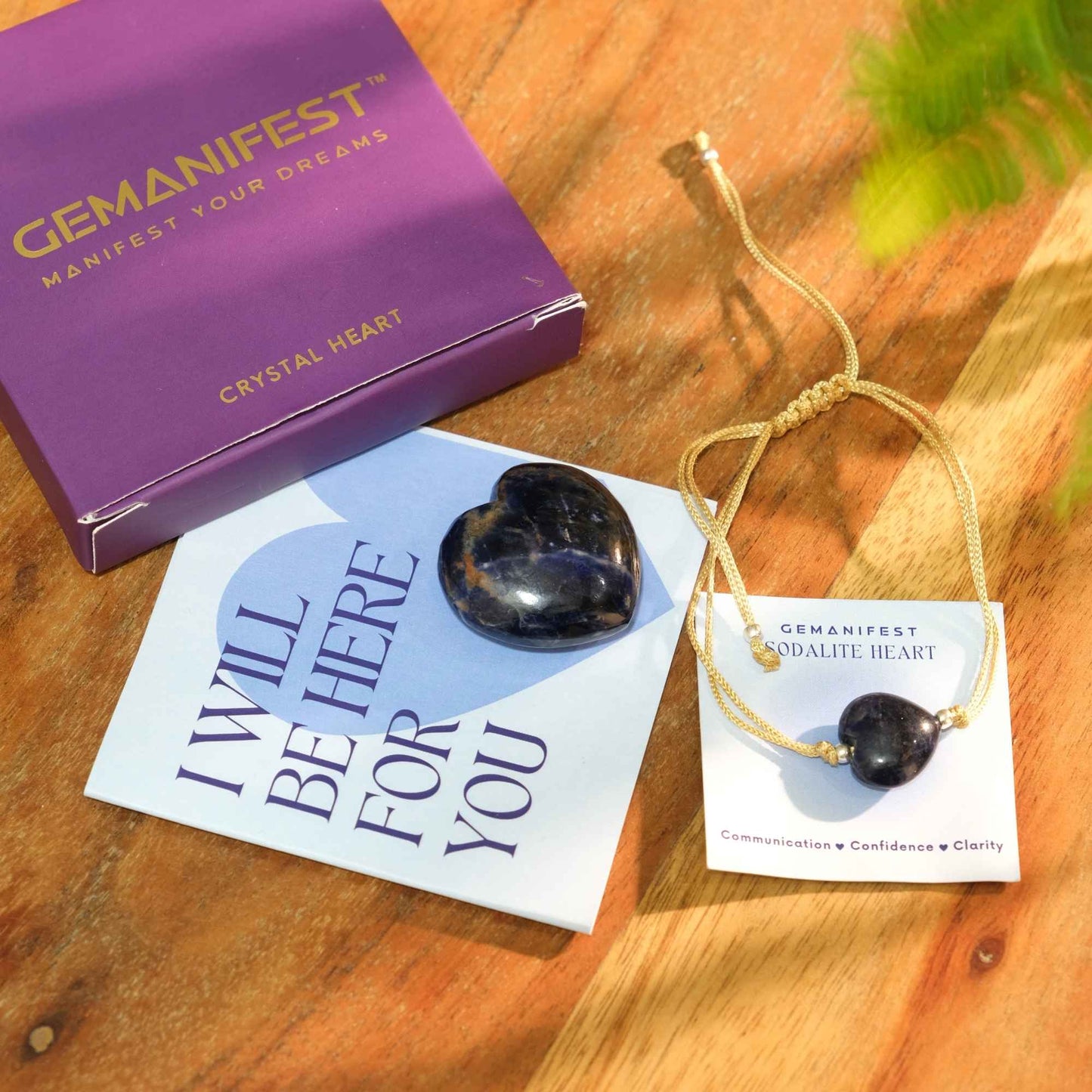 Sodalite Heart Gift Set