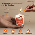 Strength crystal infused candle with size, features, and daily use.