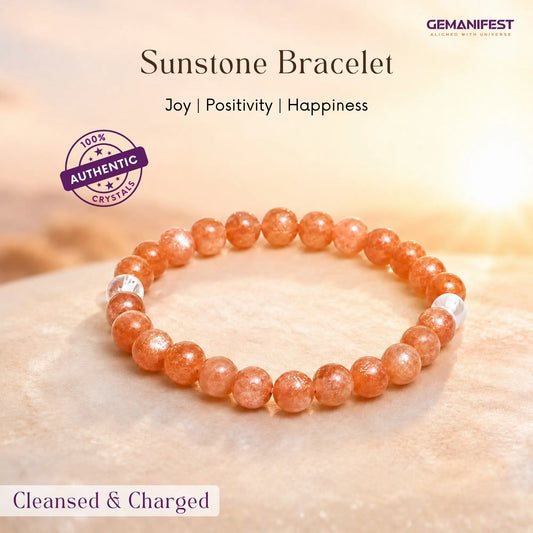 Sunstone Bracelet for Happiness & Inner Confidence