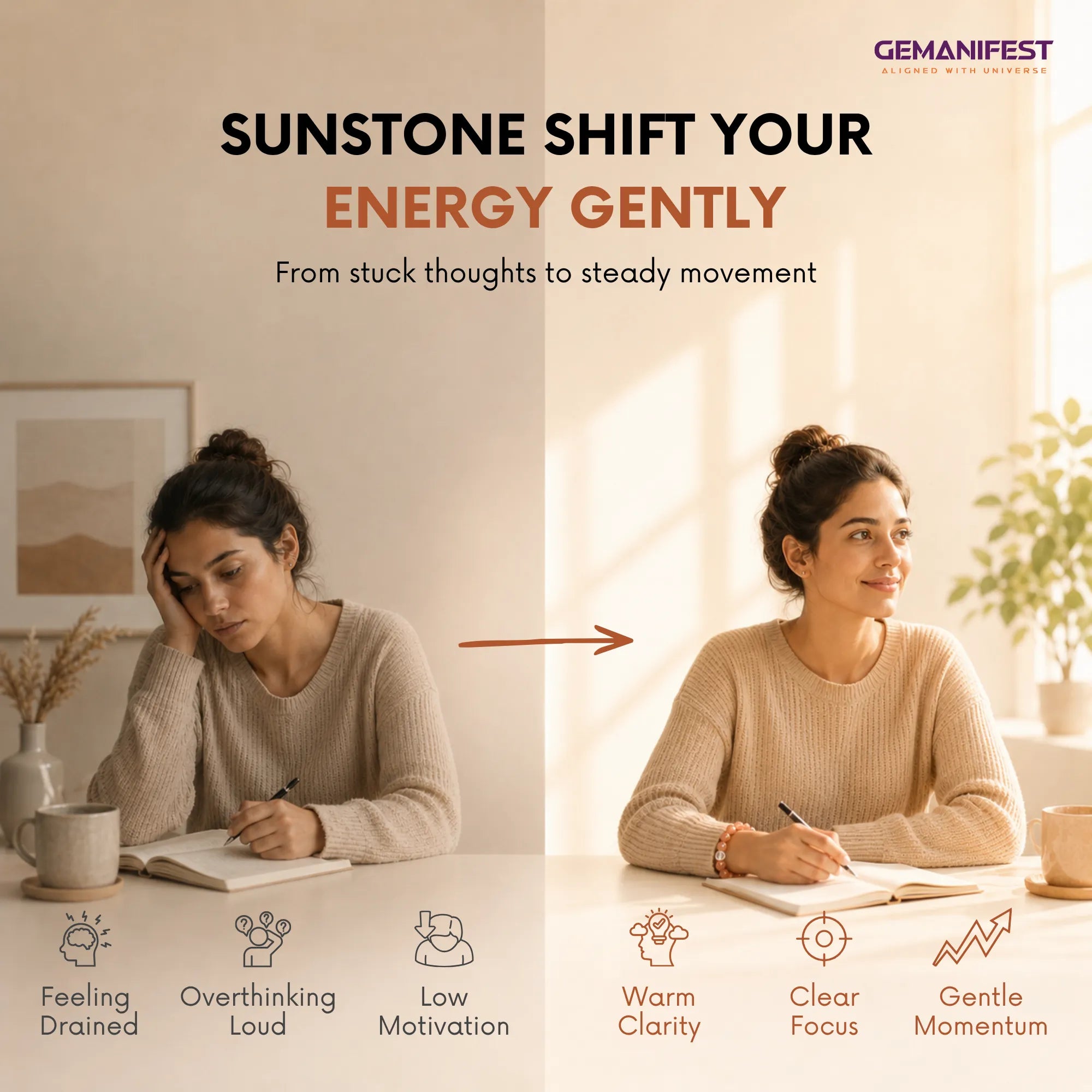 Sunstone Bracelet for Happiness & Inner Confidence