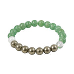 Taurus Zodiac Bracelet – Green Aventurine & Pyrite for Wealth
