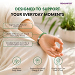 Taurus Zodiac Bracelet – Green Aventurine & Pyrite for Wealth