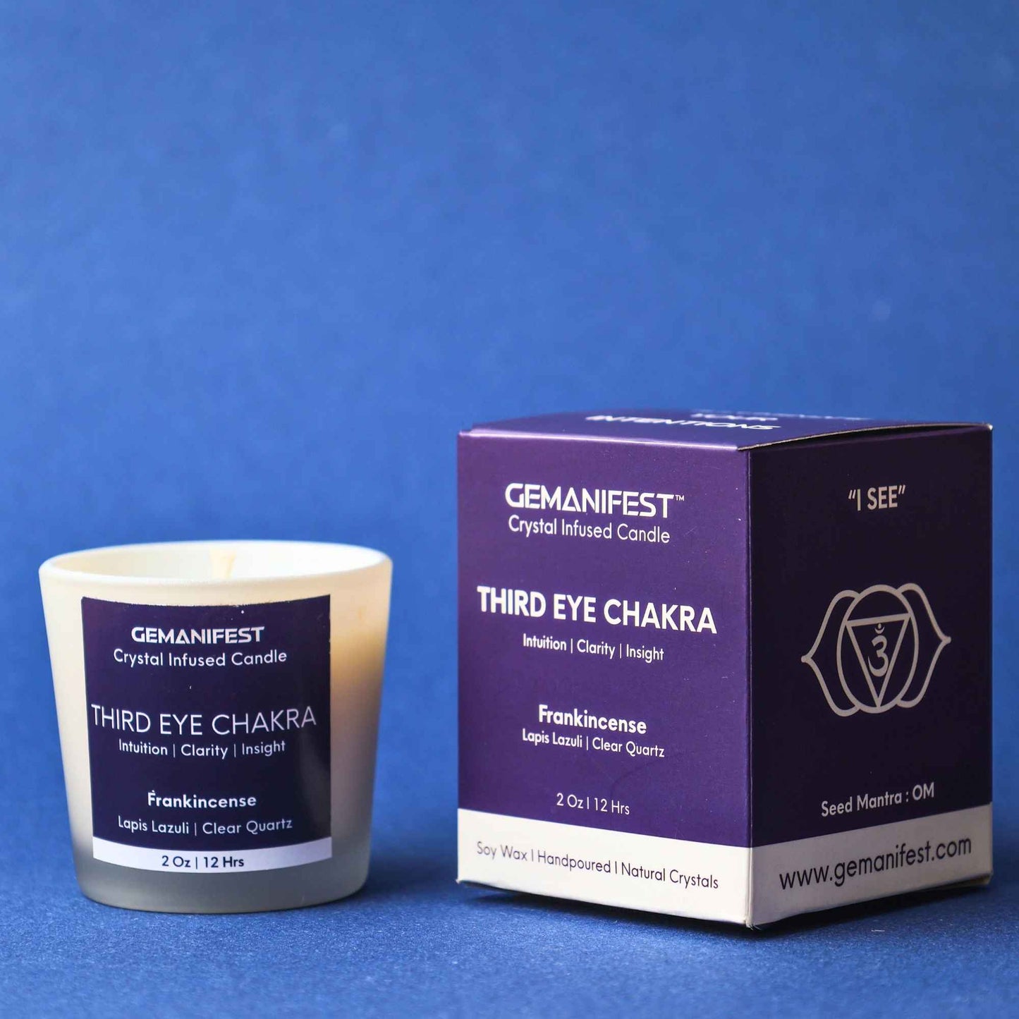 Third Eye Chakra Healing Candle