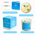 Throat Chakra Healing Candle