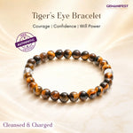 Courage and Confidence Tiger's Eye Manifestation Bracelet