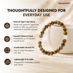 Courage and Confidence Tiger's Eye Manifestation Bracelet