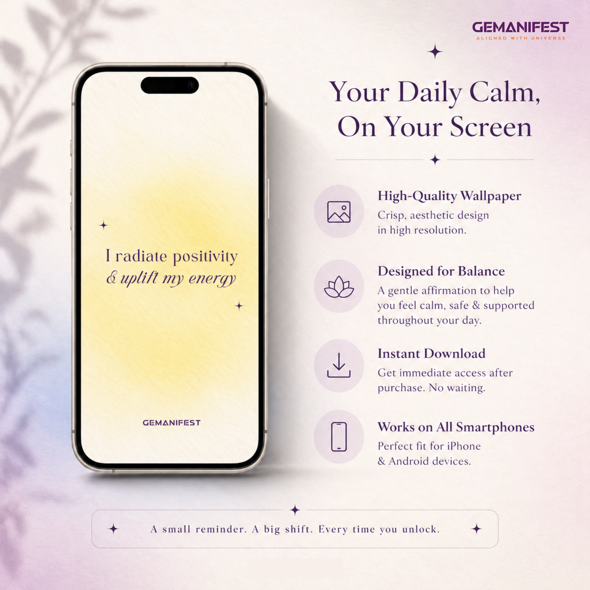 Free Affirmation Wallpaper Pack (5 Designs) | Grounding, Abundance, Love & Spiritual Protection