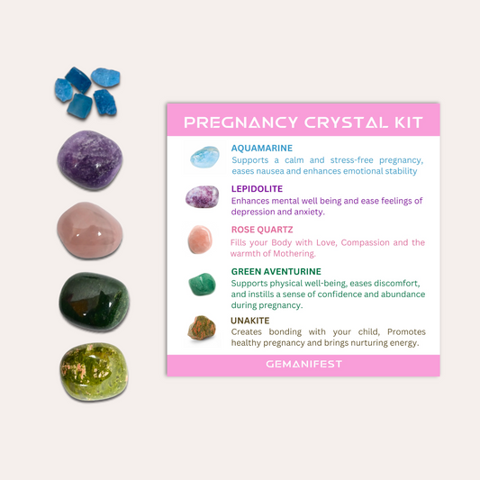Pregnancy Crystal Set | Crystals for Motherhood Journey