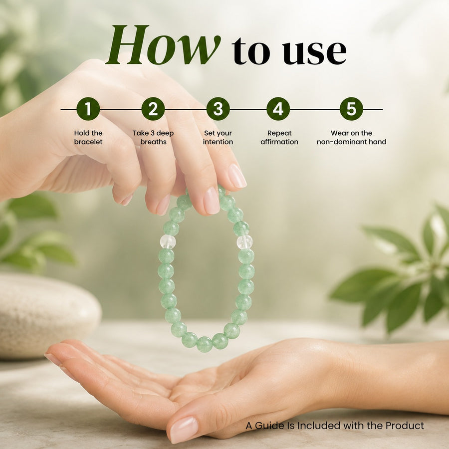 Green Aventurine Bracelet for Career Growth & Luck