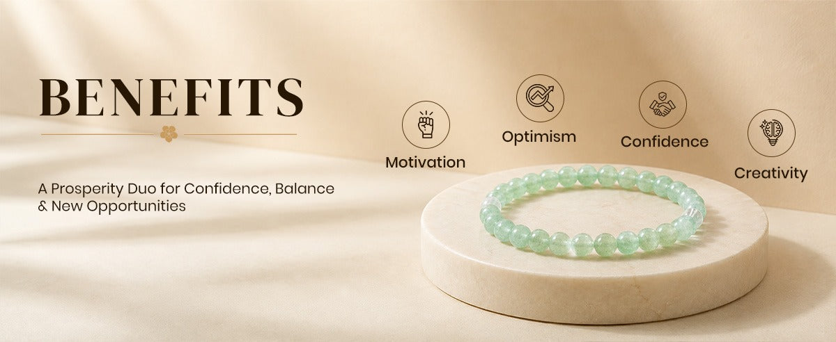 Green Aventurine Bracelet for Career Growth & Luck