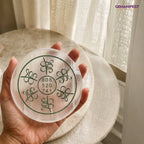 Zibu Prosperity Selenite Charging Plate for Abundance Manifestation