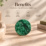 Green Aventurine Coin – Attract Growth, Luck & Prosperity